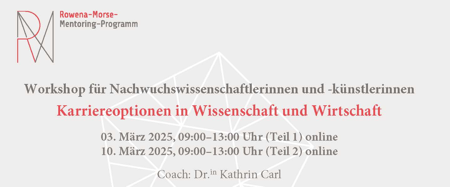 Karriereoptionen in Wissenschaft und Wirtschaft (Workshop 2)